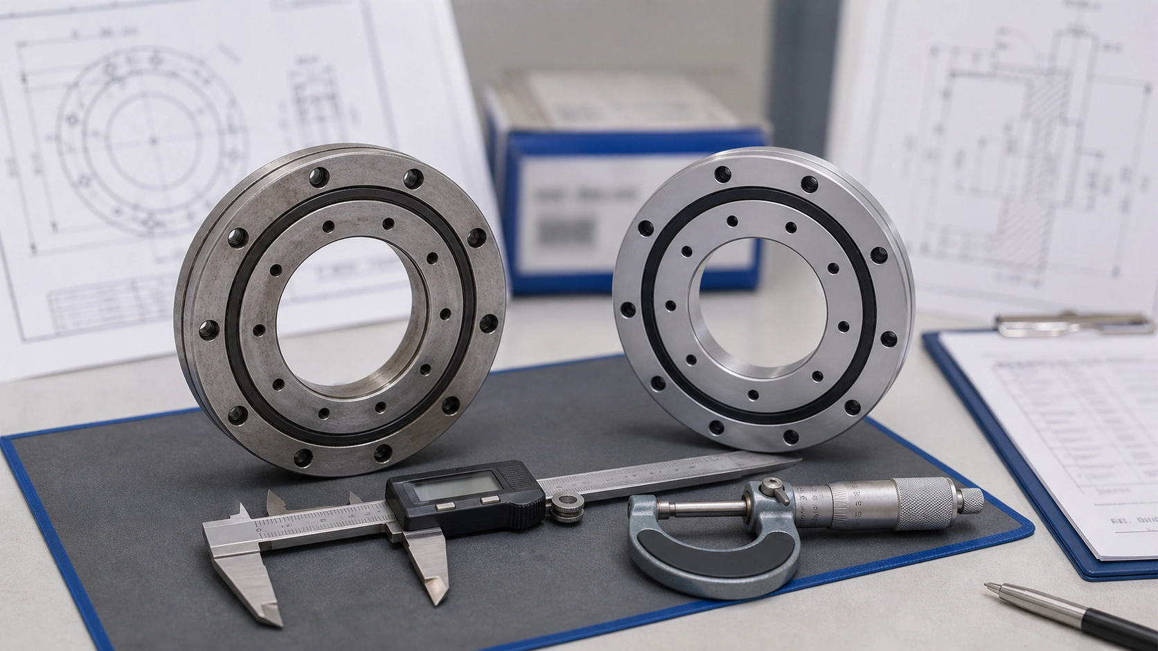 cross roller bearing inspection and dimension review