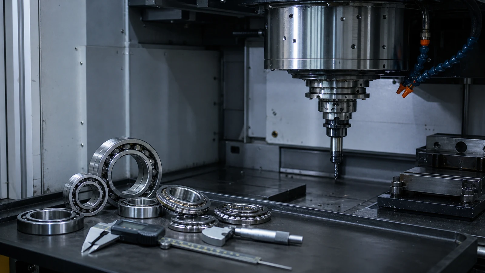 CNC machine tool spindle bearing application
