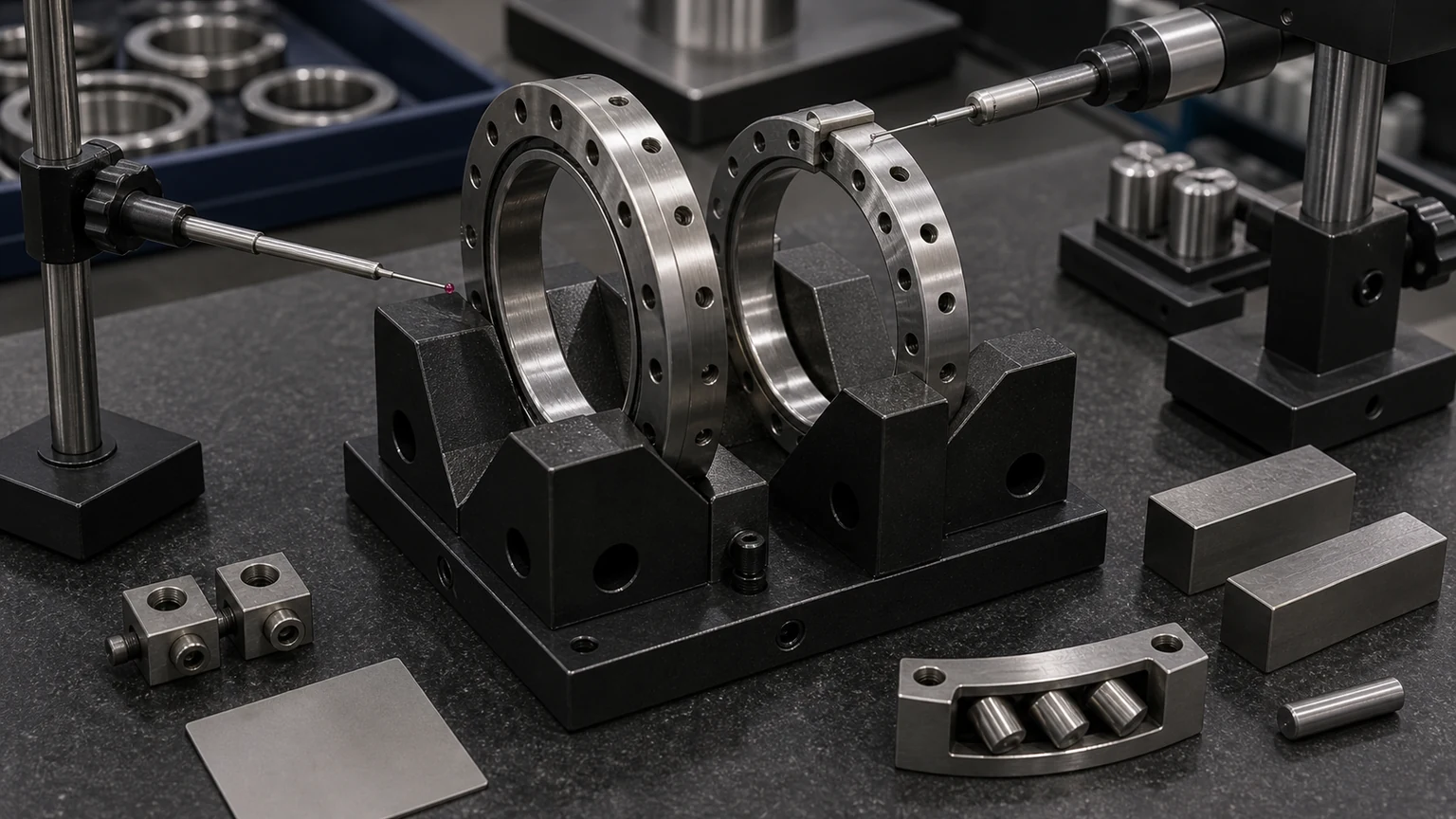 CRB Series Crossed Roller Bearings dimensions, ring form, and mounting interface visual