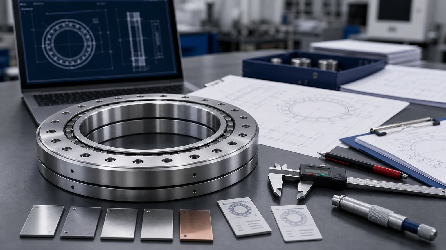 cross roller bearing design and material RFQ preparation visual