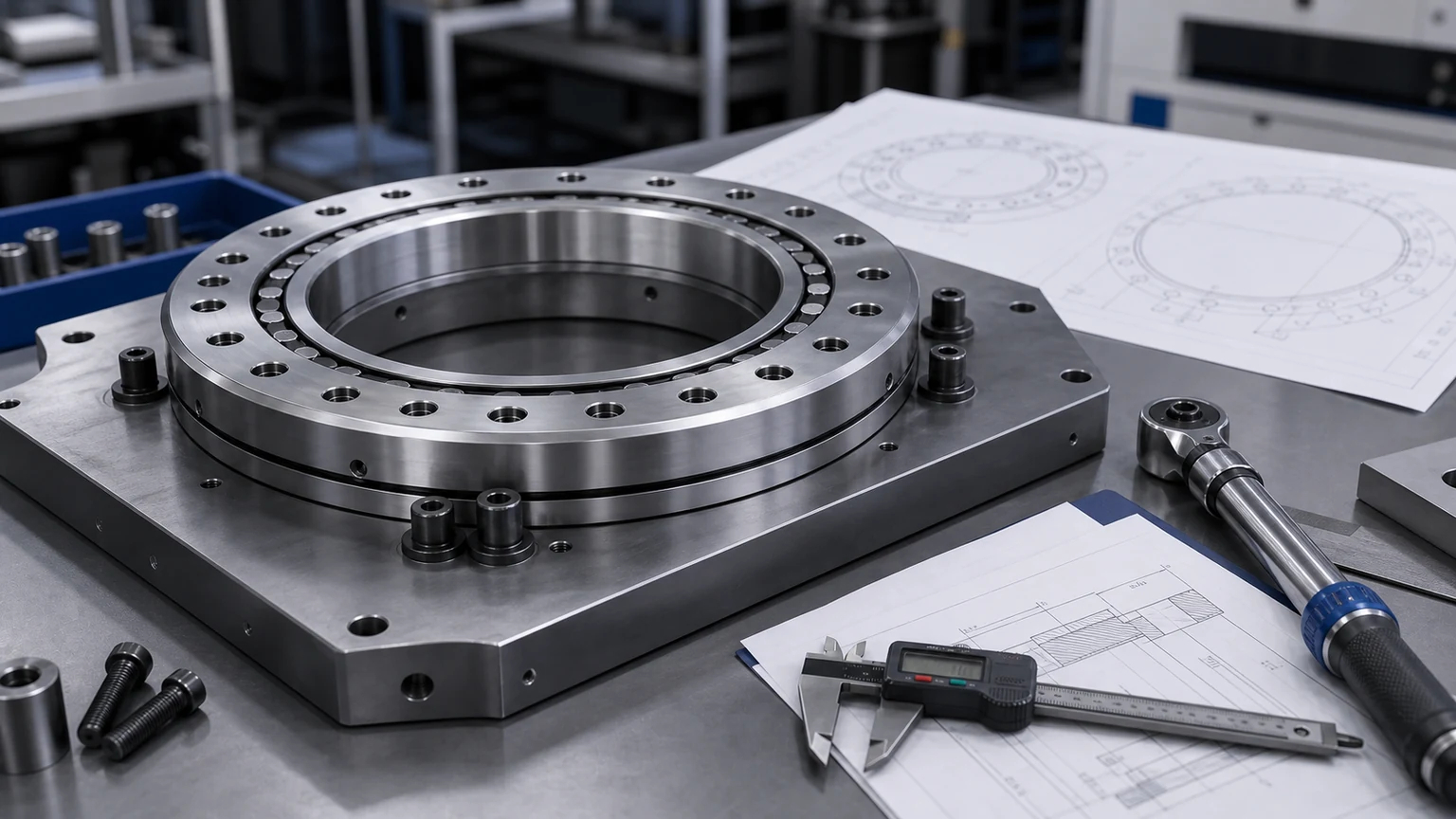 cross roller bearing installation evidence review visual