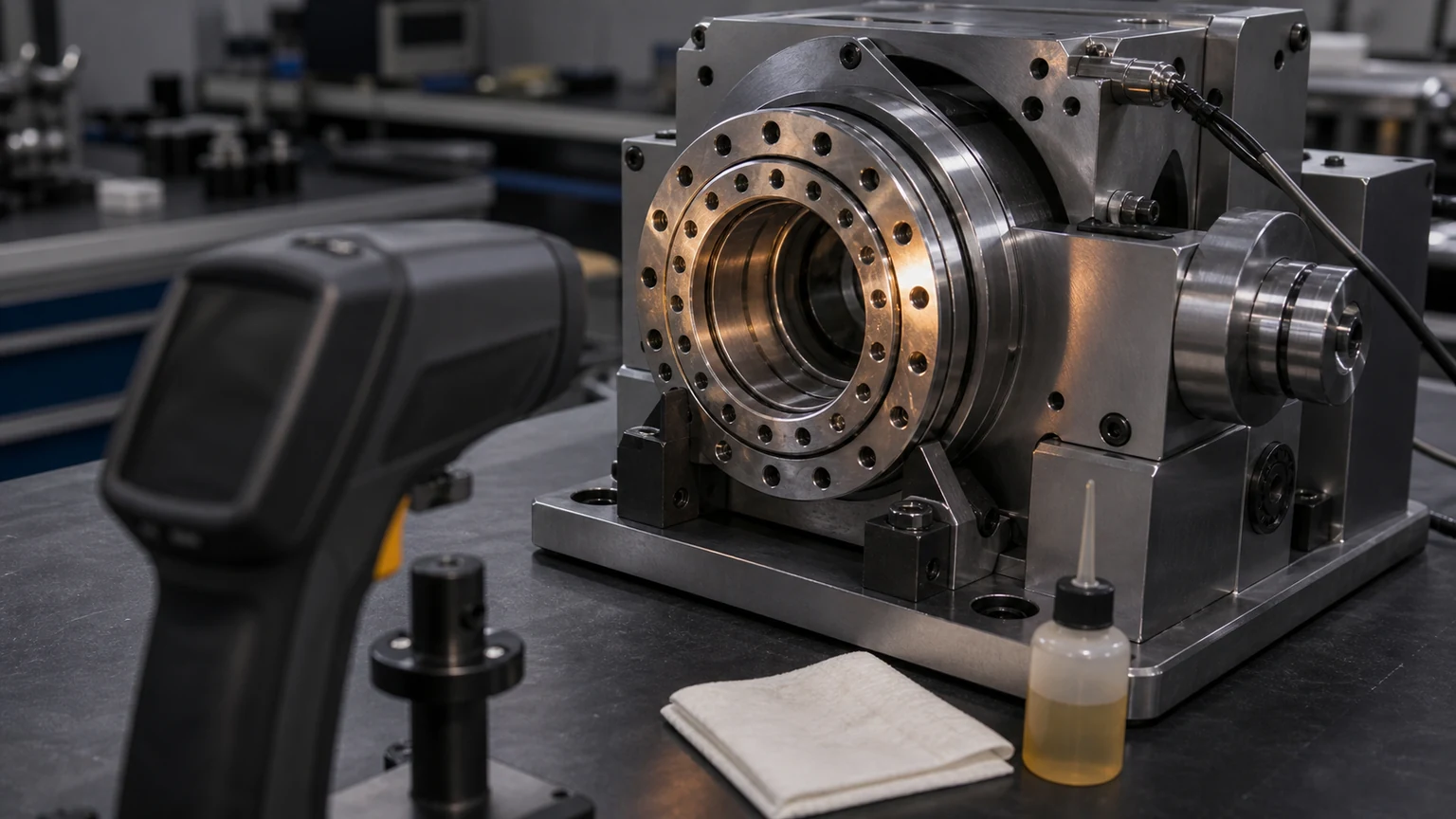 cross roller bearing preload lubrication test evidence