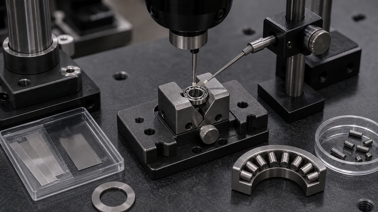 RB4010 Crossed Roller Bearing RB4010 small envelope, thin section, seating face, and measured values visual