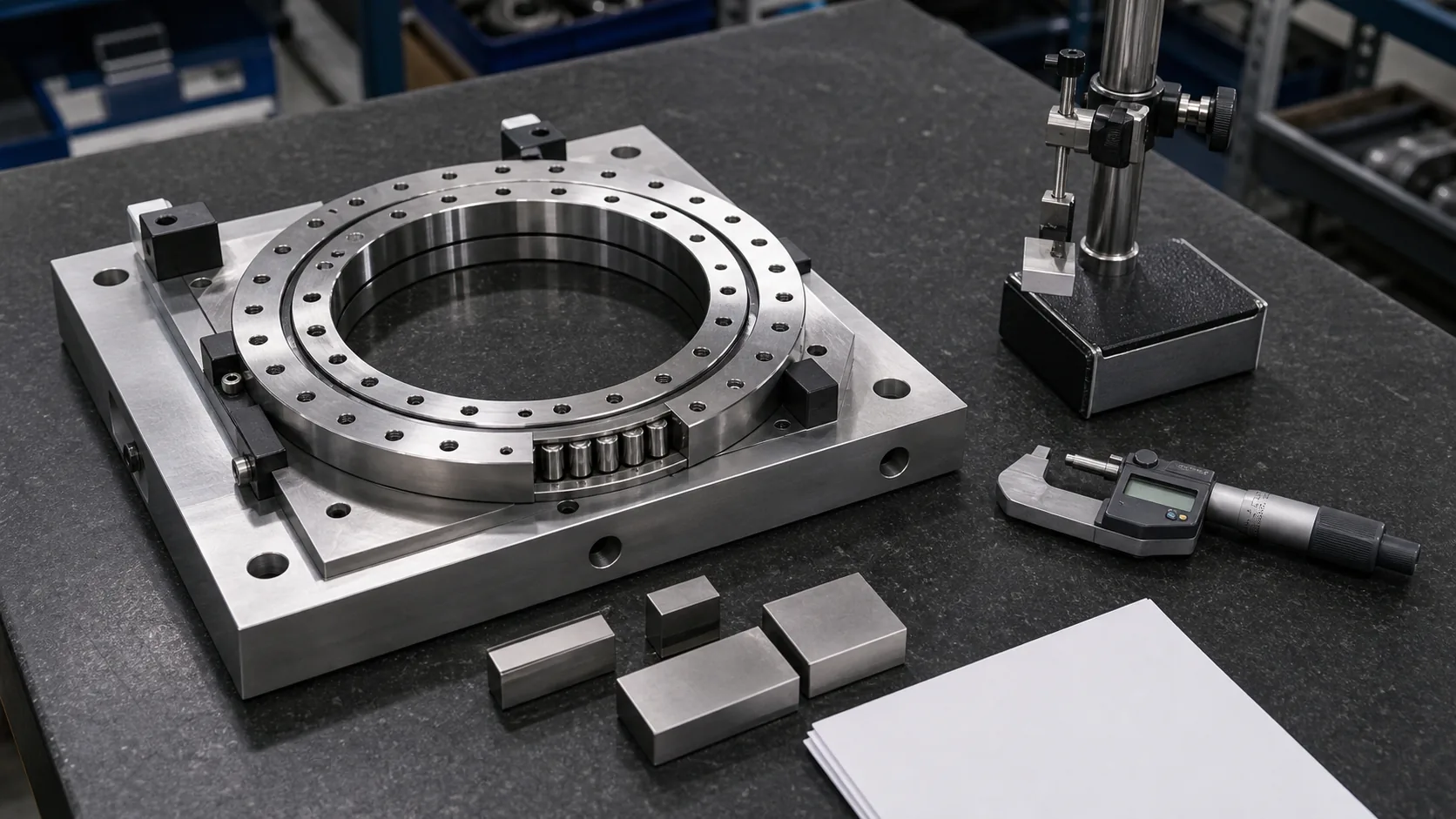 RU85 Cross Roller Bearing measurement checklist visual