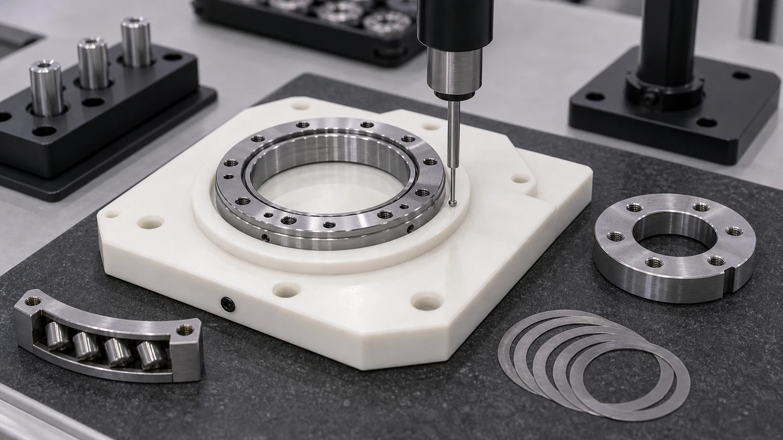 XSU Series Crossed Roller Bearings dimensions, ring form, and mounting interface visual
