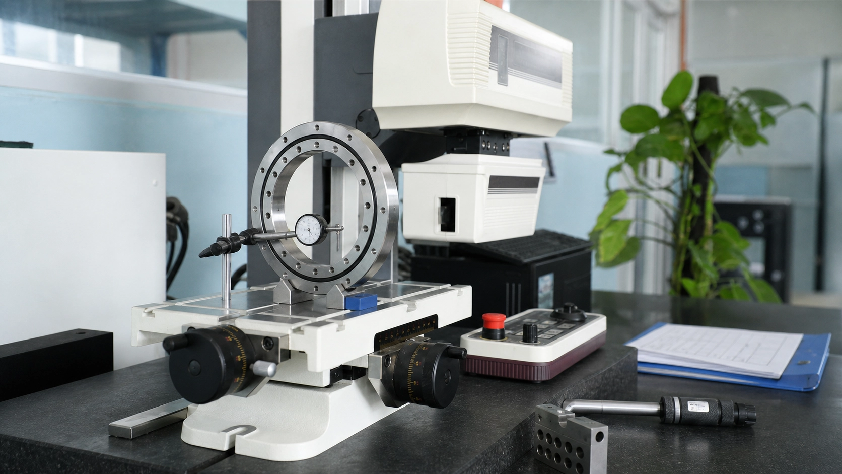 Cross roller bearing pre-shipment inspection and dimensional review